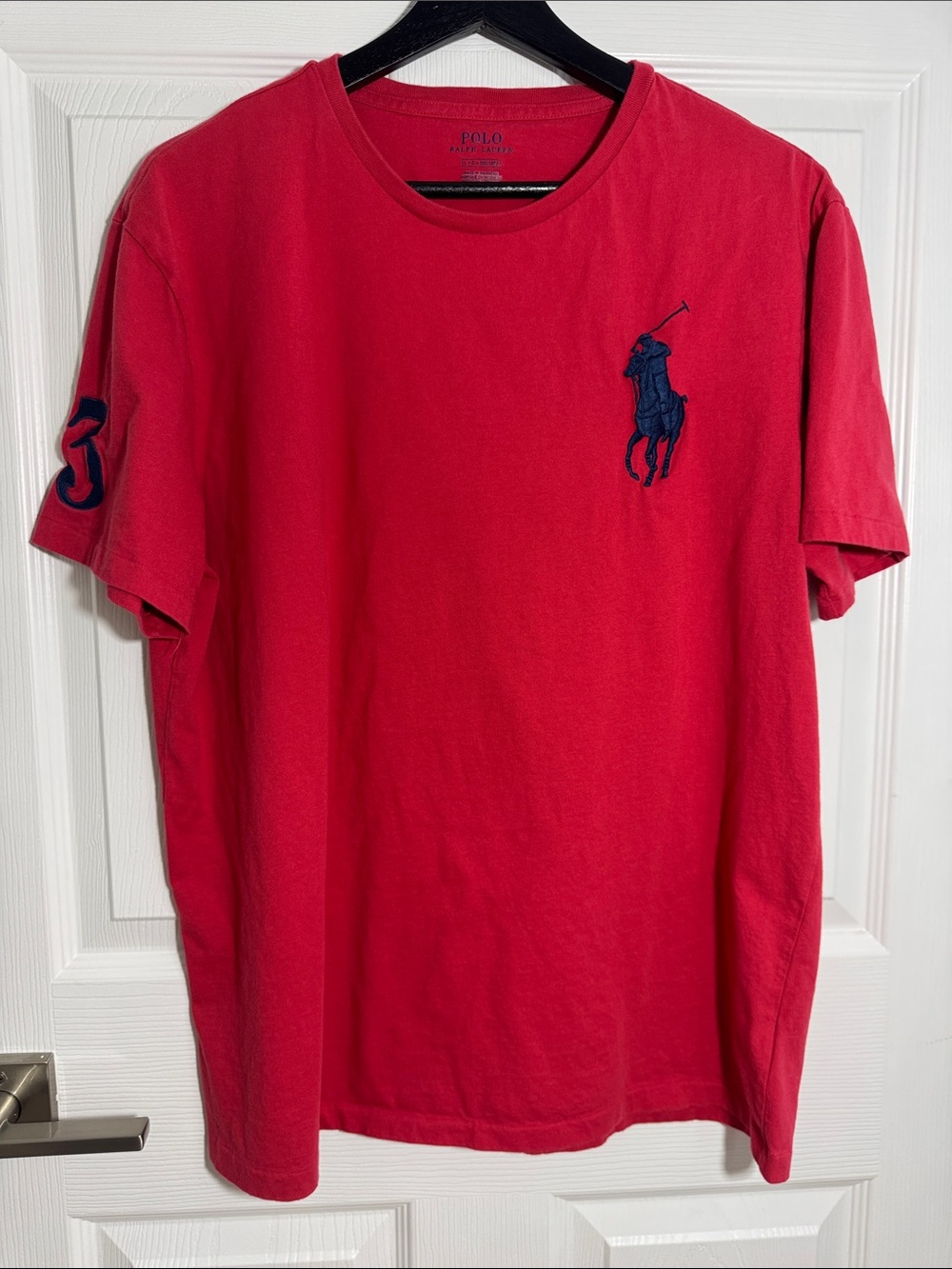 Polo by Ralph Lauren Red Short-Sleeve Tee with Navy Pony